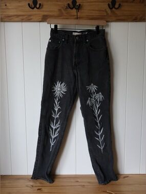 Sister Nettle Printed Gap Classic Denim Vintage Jeans Size 25 Slow Fashion